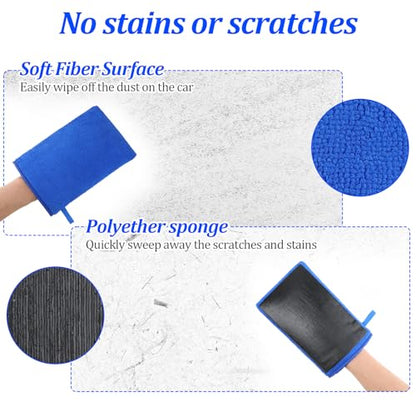 Giantree Clay Mitt - Auto Detailing Microfiber Clay Bar, Medium Grade, Blue