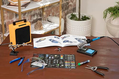 Jitterbug Deluxe Kit | DIY Soldering Kit for Beginners | Electronics Projects for Students & STEM Classes | Tools Included