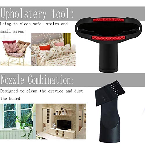 1 1/4 inch Shop Vacuum Attachments Brushes for Shop Vac Accessories 1/4 inch 1 3/8 inch Vacuum Cleaner Accessories