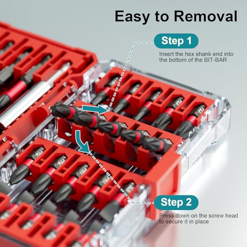 30Pcs Screwdriver Bit Set, S2 Steel Impact Bits | with Magnetic Phillips, Slotted, Torx, Hex & Allen, Storage Case Included, for Electric Drills DIY Woodworking Construction - style: 30Pcs Screwdriver Bits Set