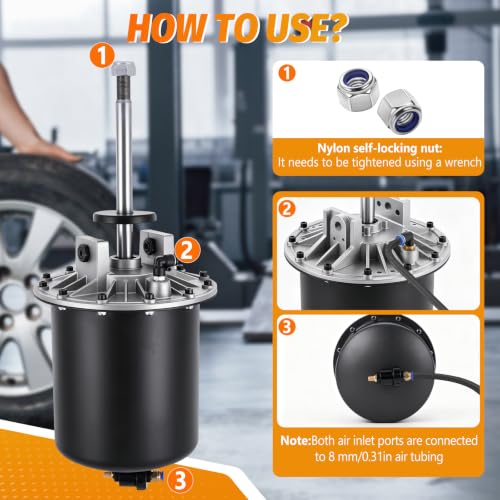 Universal Bead Breaker Cylinder for Tire Changer 280mm Fully Assembled Iron Seal Kit (280mm) - size: 280mm