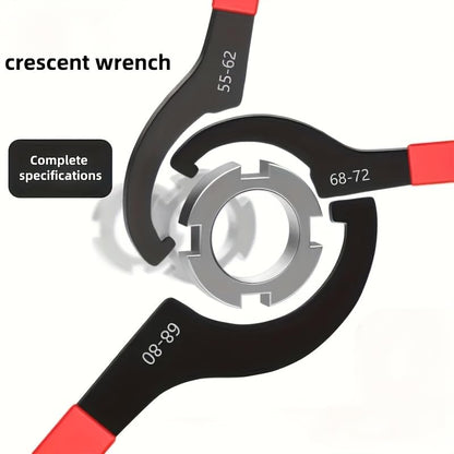 5-Piece Coilover Wrench Set, C Spanner for Shock Adjustment | Suspension service, precise collar adjustment, five sizes, ergonomic grip, workshop & DIY use