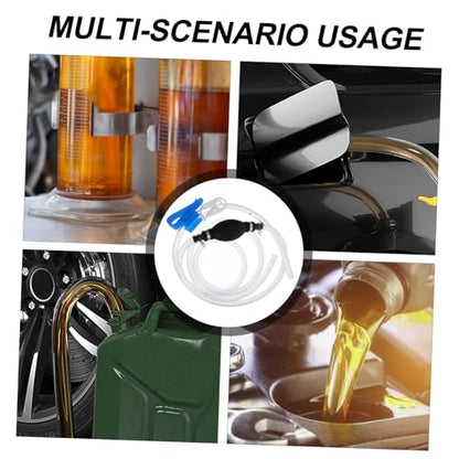 ULTECHNOVO 1Set Hand Gas Pump Siphon Kit Manual Transfer Pump for Automotive Use Durable Fuel Siphon Hose No Power Required Easy Operation