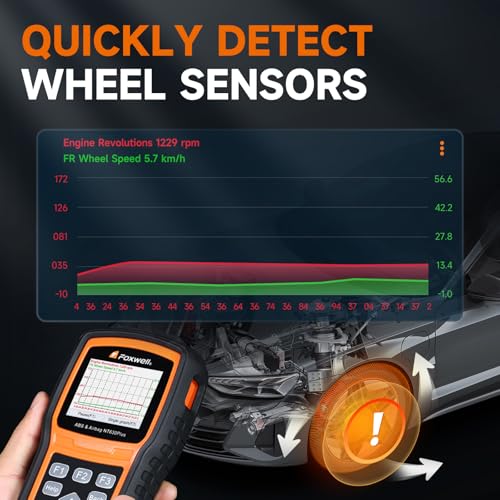FOXWELL NT630 Plus OBD2 Scanner with ABS and SRS, ABS Auto Bleed, 4 Resets | Brake Code Reader, ABS Bidirectional Scan Tool, Oil EPB SAS Check Engine Light, Live Data, No Subscription, WiFi Update
