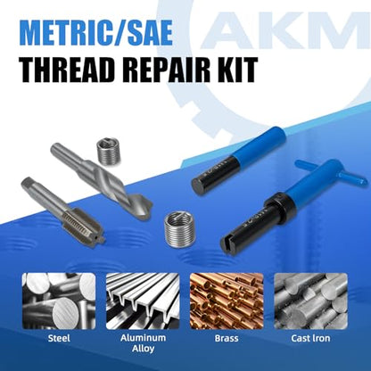 AKM 15PCS M20*2.5 Metric Thread Repair Kit