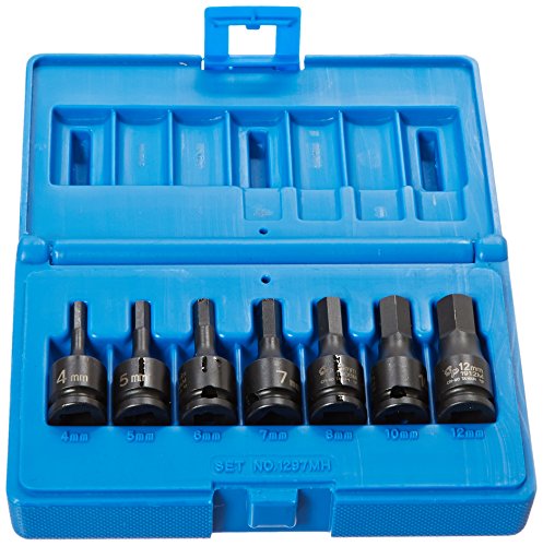 Grey Pneumatic (1297MH) 3/8" Drive 7-Piece Hex Driver Metric Socket Set - style: 7 Piece Hex Driver Metric Set