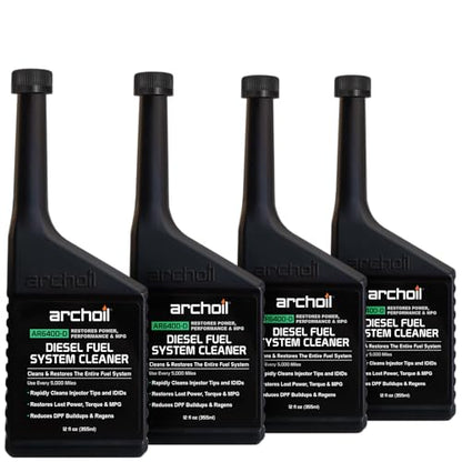 Archoil AR6400-D Diesel Fuel System Cleaner (12 oz) Four Pack - Rapid Injector Cleaner, Turbo & DPF Deposit Control - size: 12 Fl Oz (Pack of 4)