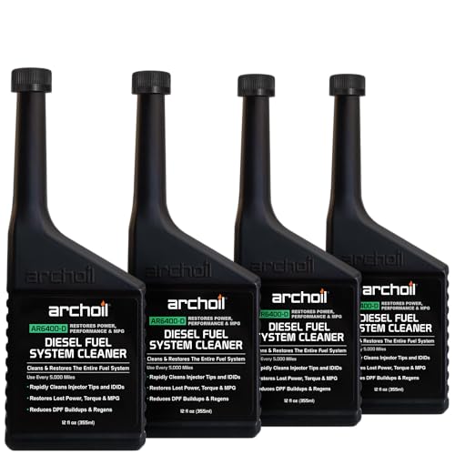 Archoil AR6400-D Diesel Fuel System Cleaner (12 oz) Four Pack - Rapid Injector Cleaner, Turbo & DPF Deposit Control - size: 12 Fl Oz (Pack of 4)