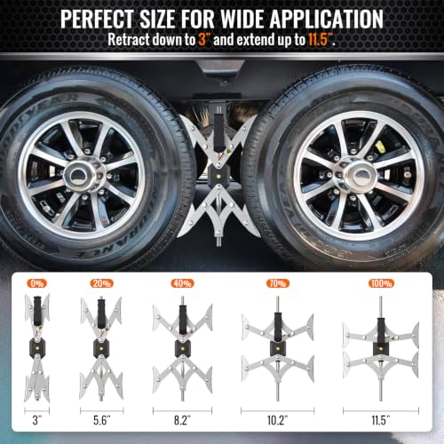 X-Shaped RV Wheel Stabilizer Chocks for RV Camper Trailers & Trucks 2 Pack | Fit RV Tire 3” to 11”Wide, Drill Adjustable, Anti-Rust Coating X Chocks, Heavy Duty for 5th Wheel Prevent Shaking&Wobble - color: Silver
