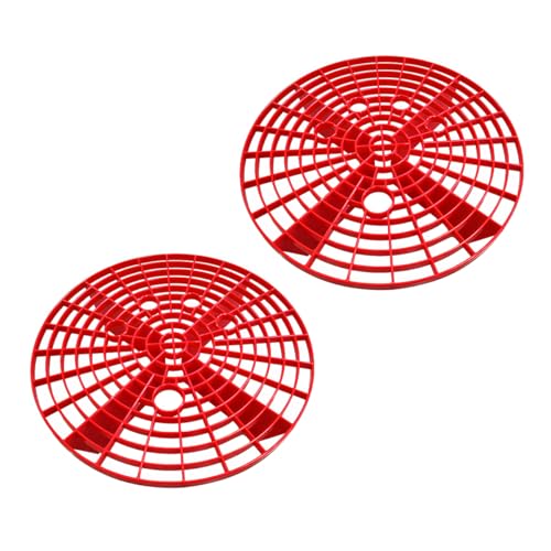 2 PCS Car Wash Bucket Inserts, Auto Detail Dirt Gaurd Buckets Filter Helps Remove Dirt Debris, Dirt Guard Insert Wash Filter Fits 12 Inch Diameter Bucket or 3-5 Gallon Buckets (Red) - color: Red, 2PCS