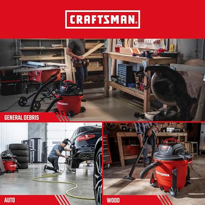 CRAFTSMAN CMXZVBE38749 Genuine 16-20 Gal. Wet Dry Vac Dust Collection Bags | For General Debris, Fits Most 16 and 20 Gallon CRAFTSMAN Shop Vacuums, Collects Dry Only Debris, Reduces Cleanup Time, 3-Pack - style: 16-20 Gallon General Purpose
