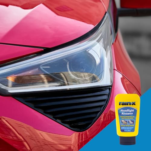 Rain-X 800001810 Headlight Restorer, Headlight Cleaner & Restoration Liquid for Hazy, Yellowed Headlights, Brings Lights Back to Like New Condition, No Tools Required & Long Lasting Result - style: Headlight Restorer Treatment