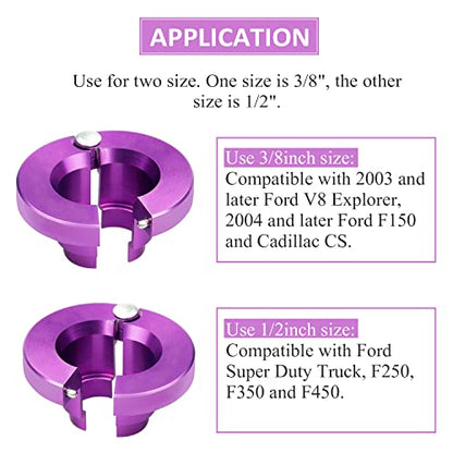 Disconnect Tool Transmission Oil Cooler Line Disconnect Set Compatible with Ford 3/8" & 1/2"(Pack of Two)