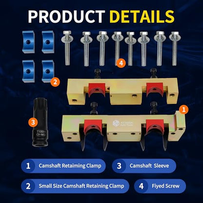 Kuntech Engine Timing Tool Kit Compatible with Mercedes Benz M133 M270 M274, 15PCS Camshaft Locking Alignment Timing Tools Set with Carrying Case & Gloves - size: For M133 M270 M274