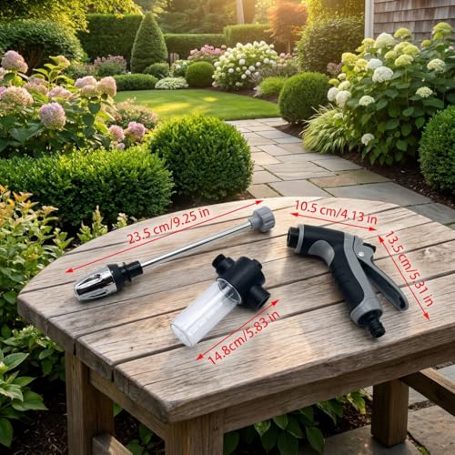 Pressure Washer Gun, Garden Hose Nozzle Fits 3/4" Garden Hose, Leak-proof Handheld High Pressure Spray Wand for Cars & Patios, with Foam Cannon, Heavy-Duty Storage Bag and Multi-Adapter Kit