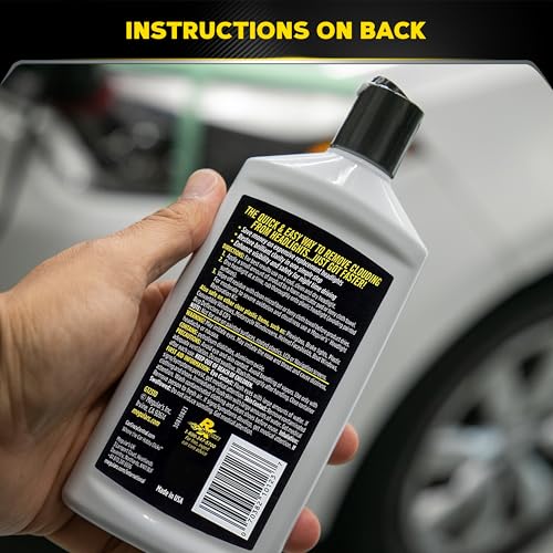 Meguiar's PlastX Clear Plastic Polish, Headlight Restoration Polish, Plastic Cleaner & Scratch Remover, Restores Clarity, Removes Yellowing, Oxidation & Cloudiness, 10 Oz - size: 1 Pack