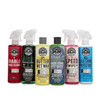 Chemical Guys HOL126REF Arsenal Builder Car Wash Foam Blaster Car Care Cleaning Chemical Refill Kit (6-16 fl oz Products) Great for Cars, Trucks, SUVs, Motorcycles, RVs, Jeeps & More | Six 16 oz refills of soap, wheel cleaner and protectants to restock yo