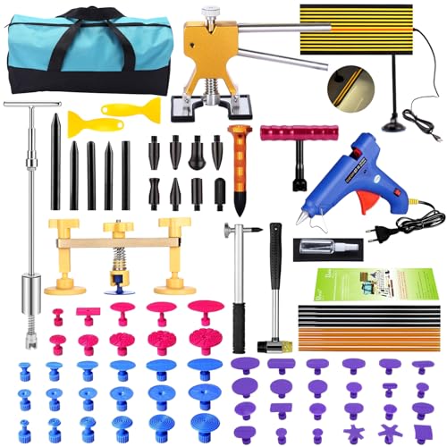 DIY Paintless Dent Repair Kit - 89pcs Dent Puller Tools Slide Hammer