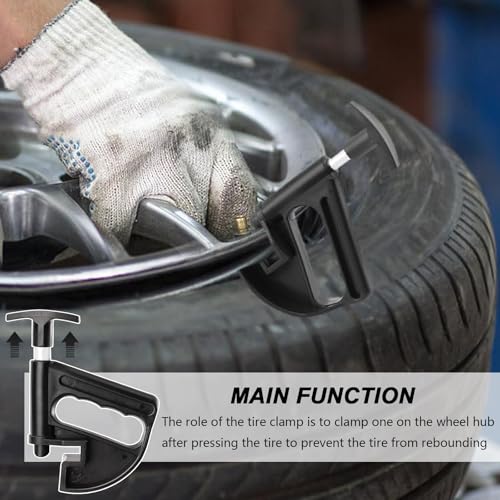 2 Pcs Tire Changer Universal Rim Pry Clamp,Durable Nylon Tire Bead Clamp | Manual Tire Bead Breaker,Hand Auto Drop Center Tool Compatible for Coats Tire Changers
