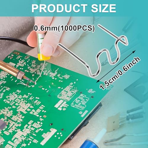 1000PCS 0.6mm Plastic Welding Rods | Hot Staples Plastic Repair Machine, Fix Repair Car Bumpers and Crafts - size: 0.6mm
