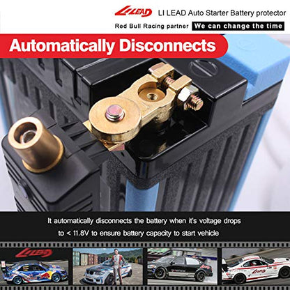 Auto Starter 12V Car Battery Protector - Automatically Disconnect System For Car Battery Saver, Voltage Disconnect Kit, Kill Switch.