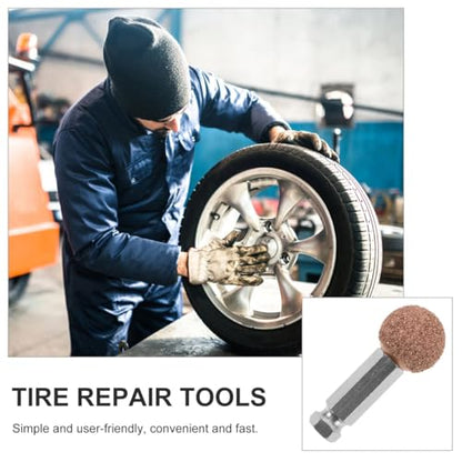 SOLUSTRE Tire Buffing Wheel with Tungsten Steel Grinding Head Tire Repair Tool for Automotive & Truck Abrasive Buffing Wheel for Precise Surface Preparation and Patching - size: 5.50X2.20X2.20CM