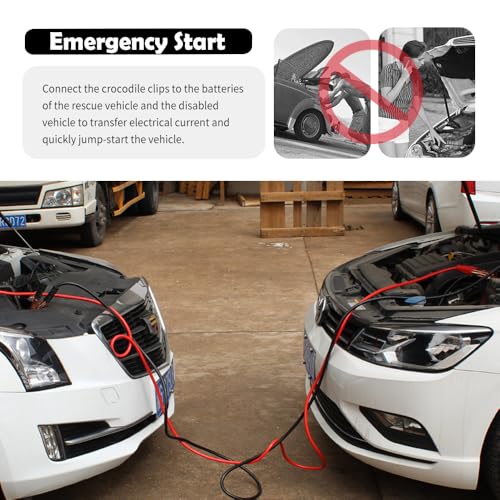 67" 150A Car Jumper Cables Heavy Duty,Automotive Battery Jumper Cables with Anti-Slip Alligator Clips,Essential Jumpers Cable Kit as Emergency Roadside Assistance Tool