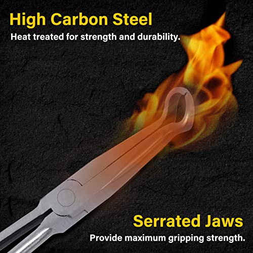 SPEEDWOX Long Reach Hose Grip Pliers 11 Inches Ring Nose 3/5 Inch Diameter Offset Spark Plug Boot Removal Serrated Jaws for Hard to Reach Narrow Spaces - style: Circle