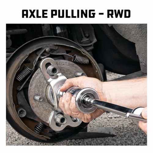 Powerbuilt Slide Hammer Puller Tool Kit, Jaw Pullers, Remove Car Seals and Bearings Set, Front and Rear Wheel Drive Vehicles - 940369, Silver - style: 18 Piece