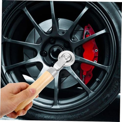 2pcs Tire Patch Roller Kit Ergonomic Tire Repair Tool for Cars Motorcycles Handle for Secure Repairs