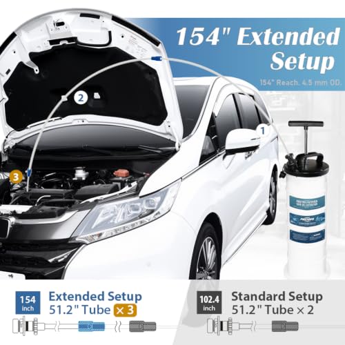 FIRSTINFO A1108H 9L Patented Manual Oil Extractor | Safety Pressure Gauge - size: 9L Manual w/ Pressure Gauge