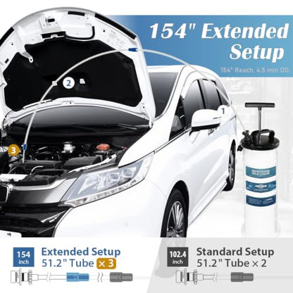 FIRSTINFO A1108H 9L Patented Manual Oil Extractor | Safety Pressure Gauge - size: 9L Manual w/ Pressure Gauge
