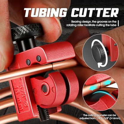 DNA Motoring Brake Line Tubing Kit, 25 Ft. of 3/16 Copper Coated Flexible Tube, Upgraded Brake Line Tube Roll with 16 Fittings and 4 Unions, TOOLS-00773 - style: Upgraded Brake Line Kit