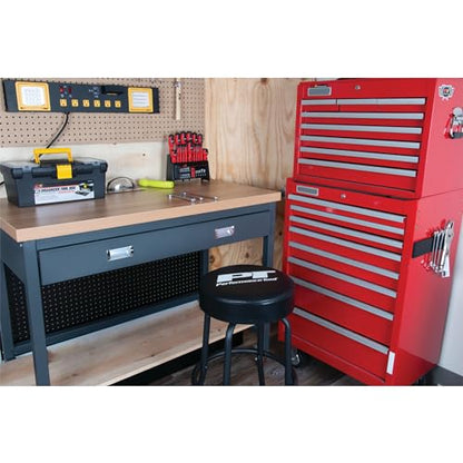 Performance Tool W85010 Swivel Seat Bar Stool for Mechanic Garages and Workshops, Black, 0.6x9.8x5.8-Inches - style: Black Swivel Bar Stool