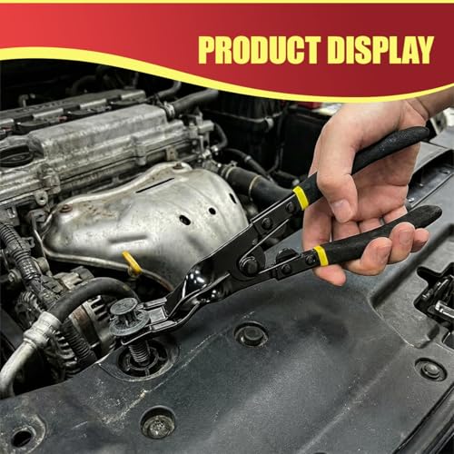 Automotive Panel Clip Removal Tool, Car Upholstery Trim Removal Pliers, Car Dashboard Fastener Push Pin Plier, Vehicle Interior Repair Tool for Most Vehicles (Yellow) - color: Yellow