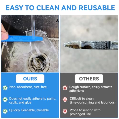 10 Pack Tapered End Windshield Sticks, Windshield Installation Tools | Window Glazing Tool, Plastic Windshield Tools for Installing Windshields or Weatherstripping, Caulking, Mixing, Cleaning Gaps