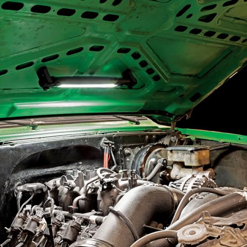 Eastwood Gladius COB LED Magnetic Underhood Work Light | 1200 Lumens Rechargeable and Adjustable Brightness Under Hood Light Bar | IP44 Moisture Resistant Mechanic Shop Lights | 2-15 Hours Runtime