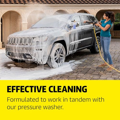 KÄRCHER Vehicle Wash and Wax, Pressure Washer Detergent | Cleans Cars, Bikes, Trucks, Boats and More, Highly Concentrated, Makes up to 40 gal of Cleaner - style: Vehicle Wash & Wax