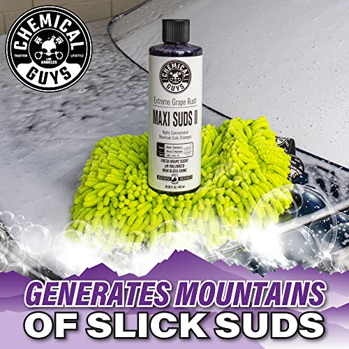 Chemical Guys, Maxi Suds II Foaming Car Wash Soap for Cannons, Grape, 64 oz | High-foam, pH-balanced suds for cannons, guns or buckets, gentle on wax and coatings - size: 64 Fl Oz (Pack of 1)