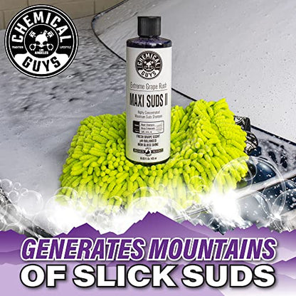 Chemical Guys, Maxi Suds II Foaming Car Wash Soap, Grape Scent, 1 Gallon | High-foam, pH-balanced suds for cannons, guns or buckets, gentle on wax and coatings - size: 128 Fl Oz (Pack of 1)