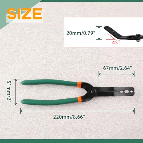 SPEEDWOX 45 Degree Trim Clip Pliers - Panel Clip Removal, Push Pin, Car Opener Kit - For Plastic & Metal Buckles, Car Decorative Mats & Doors - size: 45 degree