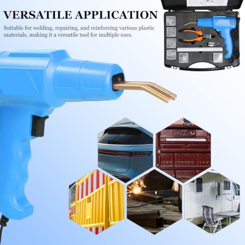 Portable Handheld Plastic Welding Machine and Rapid Heating 100w with Overheat Protection Includes Welding Tools and US Plug for Car Bumper Repair Kit