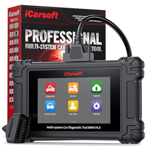 iCarsoft BMM V4.0 BiDirectional Scan Tool for BMW/MINI/Rolls Royce+2 Extra Car Make Groups, 15+Reset Service, ECU Coding, Battery Registration, CAN-FD, Lifetime Free Update
