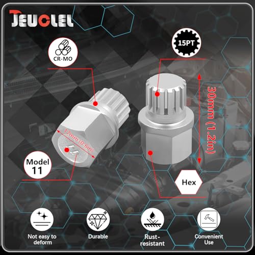 21PCS Wheel Locking Nut Key Kit Compatible with BMW, Nut Removal | Wheel Lock Nut Socket Adapter Set, Anti-Theft Lug Removal Tool, Anti-Theft Screw Remover, Repair Tool, Tyre Fitting, garage - size: - Complete Set (21 Pcs)