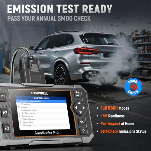 FOXWELL NT510 Pro fit for BMW 2-in-1 Diagnostic Scanner & 12V Battery Tester, Full System Bidirectional Scan Tool with All Reset Services & Battery Registration for BMW/Mini/RR (Lifetime Free Update) - color: fit for BMW -Deep Black