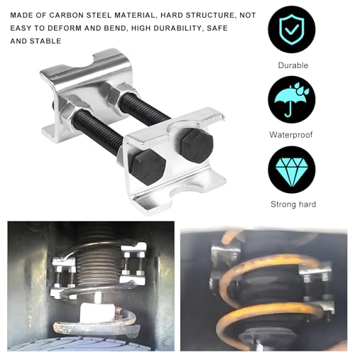 4PCS Coil Spring Spacers, 2-Way Adjustable Spreads or Compresses Coil Spring Spacer Strut Shock Absorber, 1" to 2" Lift or Lower Mini Strut Springs Compressor for Car Truck SUV