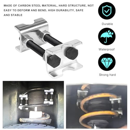 4PCS Coil Spring Spacers, 2-Way Adjustable Spreads or Compresses Coil Spring Spacer Strut Shock Absorber, 1" to 2" Lift or Lower Mini Strut Springs Compressor for Car Truck SUV