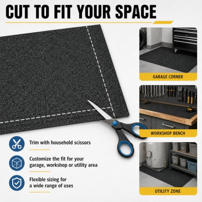 31" x 36" Garage Floor Mat, Oil Spill Mat for Under Car Motorcycle, Reusable Absorbent Leakproof Maintenance Mat, Protect Garage Driveway Floor from Oil Spills, Stains Splashes