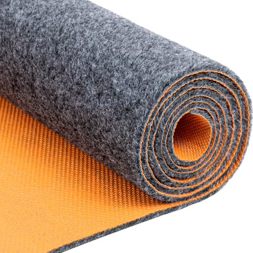 8.5 * 6.6 Ft Heavy Duty Oil Spill Mat, 6.5mm Thickened Large Garage Floor Mat for Under Car, 1/4" Waterproof Rubber Backing Absorbs Oil Quickly, Washable, Reusable, Durable, Non-Slip - size: 6'7" x 8'7"