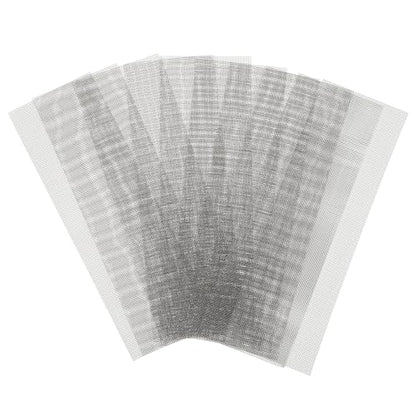 10 Pcs Wire Mesh Screen Stainless Steel Welding Mesh 1.9 x 5.9inch Plastic Reinforcing Stainless Steel for Thermoplastic Repairs Weld Kit Silver Plastic Wire for Welding Car Repairing